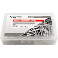 Vintec Universaldübel Vintec 160 Dübel + Betonbohrer 6,8,10mm Dübelsortiment Universaldübel, (160-tlg)