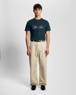 Superfeines Grafik-T-Shirt in Schwarz