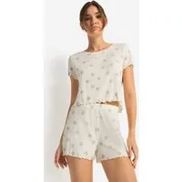 LSCN by LASCANA Shorty (Set, 2 tlg) All-over Druck