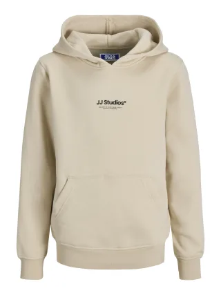 JACK&JONES - JJESOHO SWEAT HOOD NOOS JNR Moonbeam - Gr. - 176
