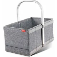 achilles Einkaufskorb Handle-Box Einkaufs-Korb mit Aluminium Griff Faltbarer Shopper