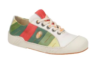 Eject 12359.002 Damen PUZZLE Halbschuhe Wei? - Multi, Echtleder, Herausnehmba...