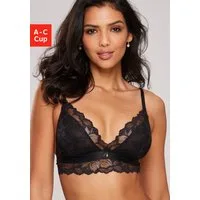 LASCANA Bralette-BH aus edler Spitze mit hübschem Unterbrustband in Satin-Optik, Dessous