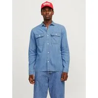Jack & Jones Langarmhemd JJETRAVIS SHIRT LS NOOS mit Brusttaschen