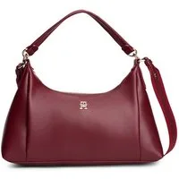 Tommy Hilfiger Schultertasche TH ESSENTIAL SHOULDER BAG, Damen Umhängetasche, Tragetasche mit edlem TH-Schmucklogo