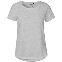 Neutral Rundhalsshirt Damen Roll Up Sleeve T-Shirt / Single Jersey Strick