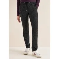 CECIL Jogger Pants in Salt und Pepper-Optik