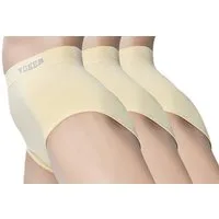 Toker Collection® Taillenslip Damenslip *Toker* Seamless ohne Nähte super elastisch und weich (Packung, 3er Pack) mit Toker Logo am Wäschebund