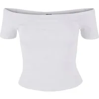 URBAN CLASSICS T-Shirt Urban Classics Damen Ladies Organic Off Shoulder Rib Tee (1-tlg)