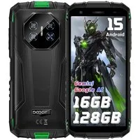 DOOGEE Fire 3 Pro 16GB RAM+128GB ROM Android 15 Outdoor Smartphone (13,96 cm/5.5 Zoll, 128 GB Speicherplatz, 16 MP Kamera, 5,5'' Display, IP68/IP69, 16MP Kamera, 8350mAh, NFC, OTG, GPS)