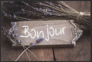 Fussmatte Bonjour 4338 | Größe: 60 cm x 45 cm