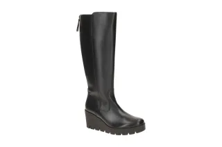 Gabor 74.789.27 Damenstiefel Langschaft Schwarz Best Fitting Keilabsatz