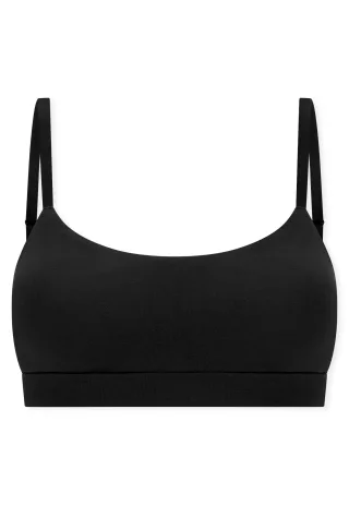 SCHIESSER - Bustier mit herausn. Pads schwarz - Gr. - 40