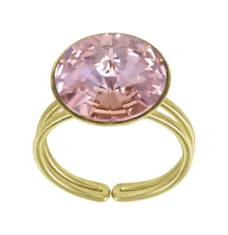 konplott - Ring - Rivoli pink/gold
