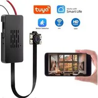 SpionProfi Überwachungskamera Wifi Mini Überwachungskamera mit Nachtsicht Wlan IP Video Kamera (Innenbereich, Außenbereich, 1-tlg., Mini Knopf Kamera Live App Wlan Wifi für Drohne, Auto, Nistkasten uvm)