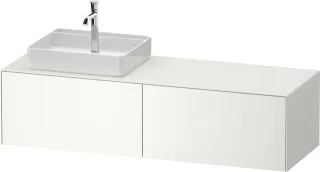 Duravit White Tulip Konsolenwaschtischunterbau wandhängend Weiß Seidenmatt 1300x550x408 mm - WT4864L WT4864L36360000