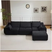 Leawin Sofa Sofa 3-2-1 Sitzer mit Schlaffunktion – Wohnzimmersofa modern & bequem, Bequemes Sofa mit Bettfunktion – modern, kompakt und flexibel nutzbar