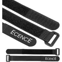 ECENCE Kabelzubehör 12er Set Klettkabelbinder 2cm x 20cm Klettband