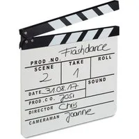 relaxdays Filmklappe weiß