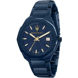 Maserati R8853141001 Blue Edition Herren 42mm Edelstahl Quarz Uhr