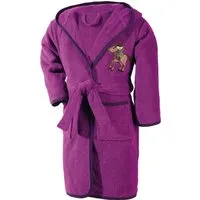 Erwin Müller Kinderbademantel Kinder-Bademantel mit Kapuze, Rückenlänge: 65 cm, Frottier, mit Kapuze/mit Aufsatztasche:, default, Walk-Frottier Uni/Motiv: Pferd/Tiermotive: Pferd