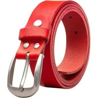 COLOGNEBELT Ledergürtel OM32-SL-Rot MADE IN GERMANY, Rot Kürzbar, 100 % Echtleder, Aus einem Stück, Unisex