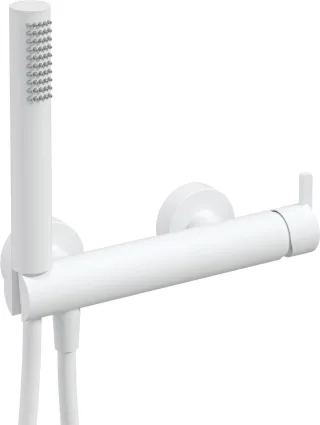 Neuesbad Serie 600 Brausearmatur mit Brauseset, Oberfläche: weiss matt NB1BQS_A41M1