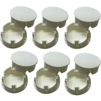 STECKEL Wanddekoobjekt 12 Stück weiße Steckdosen-Abdeckungen 19.B12 Staubschutz für Steckdose (Sparset, 12 St., 12er-Set), Modern, Klasisch, sauber, dekorativ, ordentlich