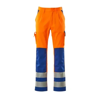 MASCOT Olinda Hose mit Knietaschen SAFE COMPETE Hi-vis Orange / Kornblau 54 - 07179-860-1411-90C54