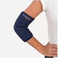 IEA Medical Kalt-Warm-Kompresse M Kühlmanschette Knie & Ellenbogen, 360° Gel, 2-tlg., Klettlos & elastisch, langanhaltende Kühlung, wiederverwendbar