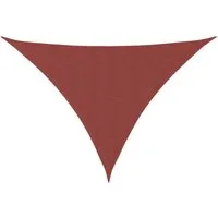 vidaXL Sonnensegel Sonnensegel Oxford-Gewebe Dreieckig 3x3x4,24 m Terrakotta-Rot, (1-tlg)