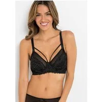 bonprix Minimizer-BH mit zarter Spitze, mit dekorativen Straps, mit transparenten Details