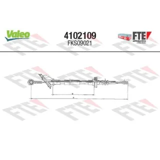 Valeo Kupplungsseil Fiat Panda 141