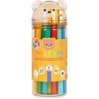 Legami Spiel LEGAMI Teddy Friends 24 Buntstifte + Spitzer Teddy Bear