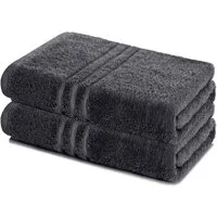 Lavea Badetuch Elena 2er Set Badetücher 100x150 cm, Duschtuch, 500 g/m² Frottier, weich & saugstark, pflegeleicht