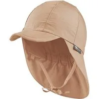 Sterntaler® Schirmmütze UV-Schutz 50+ Schirmmütze mit Nackenschutz uni (1-St) Kinderhut aus UV-Popeline mit Bindeband und UV-Schutz 50+
