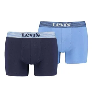 Levis - Boxershorts für Herren (2er-Pack) (Dunkles Marineblau/Blau)
