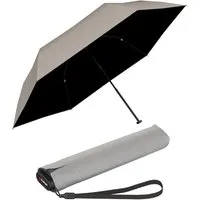 Knirps® Taschenregenschirm US.050 Ultra Light Slim Manual - UV coated, mit UV- und Hitzeschutz, schwarz-stone