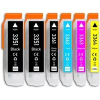 Druckerparadies 6er Multipack für Epson 33XL Tintenpatronen Set Tintenpatrone (6-tlg., für Epson XP530 XP540 XP630 XP635 XP640 XP645 XP830 XP900 XP7100)