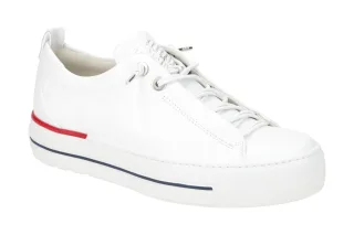 Paul Green Plateau Sneaker 5017-21 wei?/rot/blau Echtleder Super Soft Fu?bett