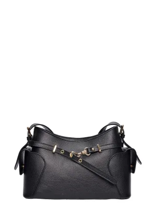 Roberta M Schwarz Rindsledertasche