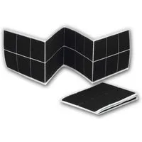 Sintron Klettband Klettpads 50x50mm, 24 Stück, selbstklebend, schwar