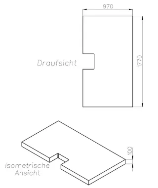 Neuesbad Wannenträger für Ideal Standard Ultra Flat S i.life 180x100 SD 27446