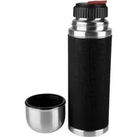 Emsa Thermoflasche Senator Sleeve, Silikonmanschette, Safe Loc Verschluss, dicht, 12h heiß, 24h kalt