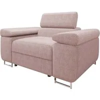MIRJAN24 Sessel Torezio Cord, Einstellbare Kopfstützen, 134x102x70-90 cm