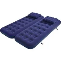 Avenli Luftmatratze Luftbett Camping für 1 Person 2x 191x73x22cm Single-Size, (aufblasbar Ideal als Reisebett oder Isomatte, 1-St., Set mit Luftpumpe und Kissen), Indoor und Outdoor mit beflockter Oberfläche