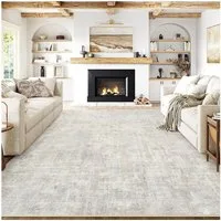 PURECOZY Teppich kurzflor, Wohnzimmerteppich, rutschfester Teppich, Abstrakter Stil, rechteckig, Höhe: 6.1 mm, geeignet für verschiedene Innenräume, 80x150cm
