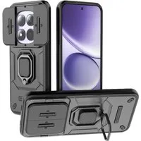 Wigento Handyhülle Für Xiaomi Redmi Note 15 Pro 5G Sliding Kamera Hybrid Ring Schutzhülle, Schiebecover, stoßfest, mit Halterung