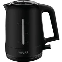 Krups Wasserkocher BW2448 Pro Aroma, 1,6 l, 2400 W, Beleuchteter Ein-/ Ausschalter, Schwarz