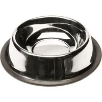 Koopman Futternapf Hundenapf Ø 21 cm 430 ML Edelstahl 1/2 er Set, Edelstahl, 1 Schale, Anti-Rutsch Funktion, 430ml, Napfschale